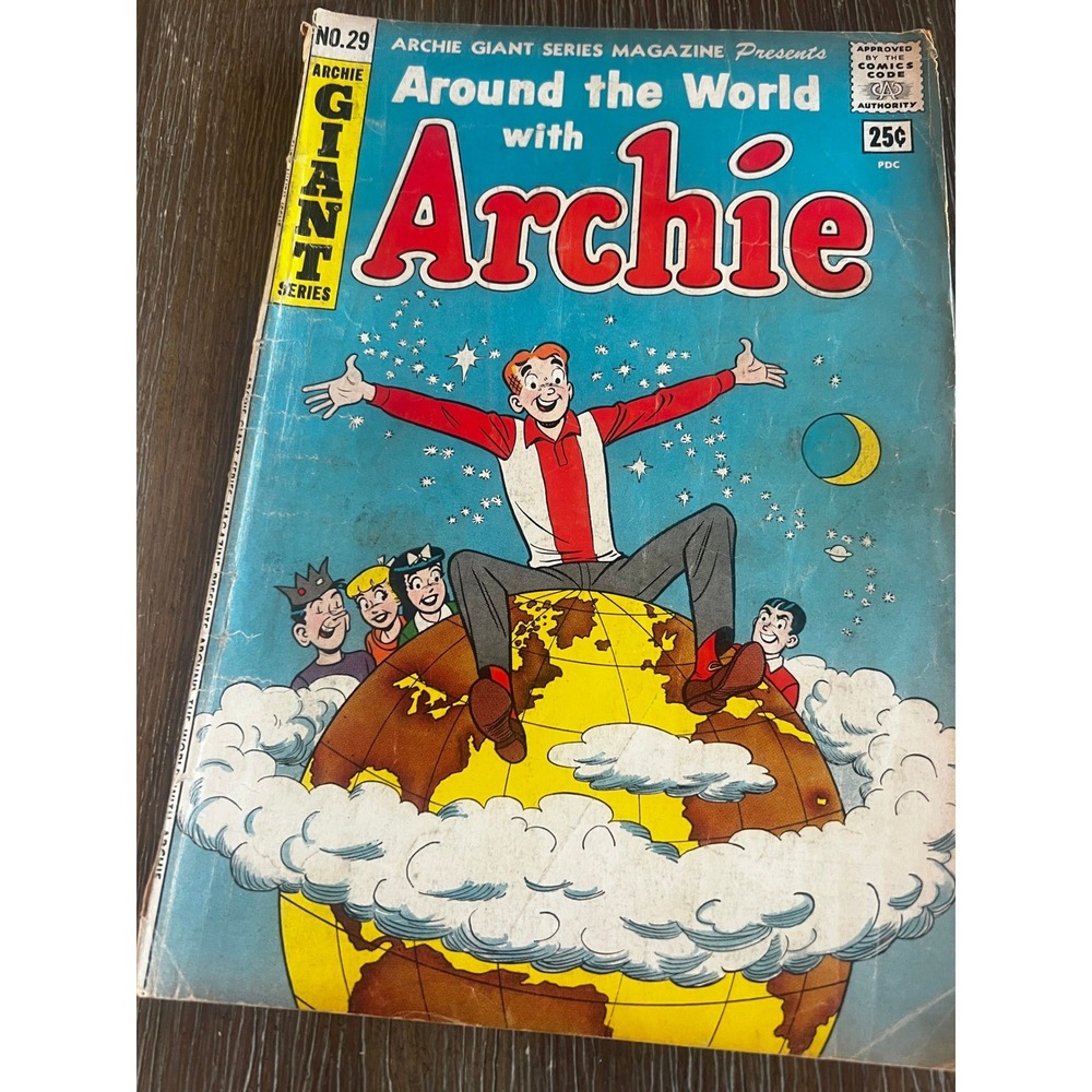 Around the World with Archie No 29 Archie Giant Series Magazine 1964 Silver Age